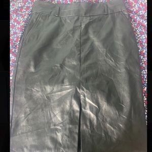 leather mini skirt